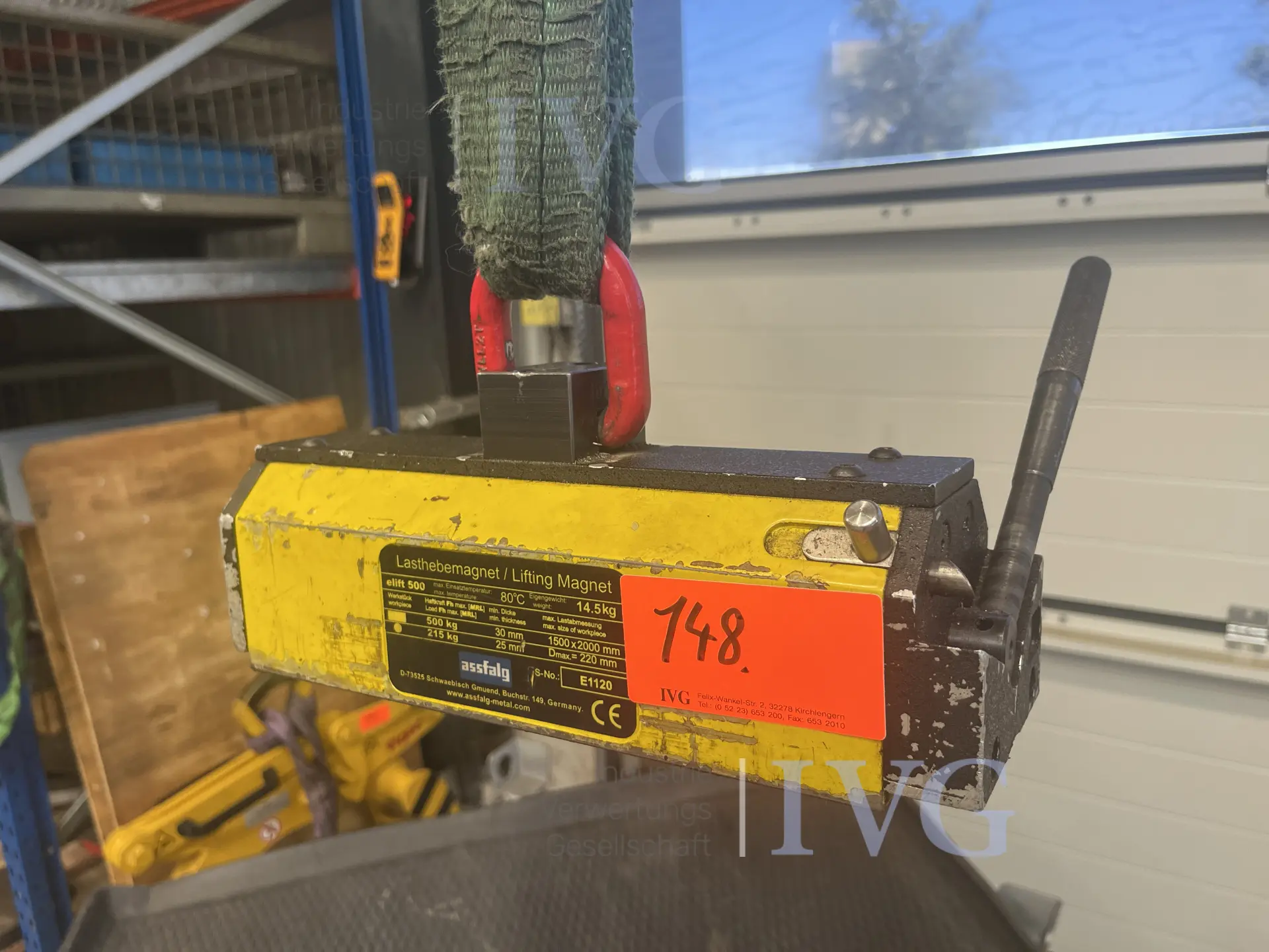 Lasthebemagnet ASSFALG Elift 500